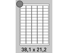 Étiquette 38.1 x 21.2 - 0162