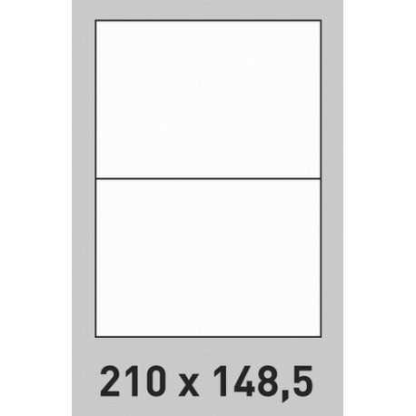 Étiquette 210 x 148.5 Coins Vifs par 100 0187