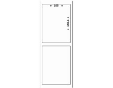 Étiquette 105 x 148.5 Velin transfert thermique réf: 7462