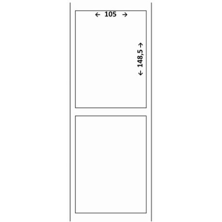 Étiquette 105 x 148.5 Velin transfert thermique réf: 7462