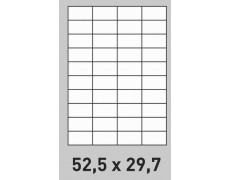 Étiquette 52.5 x 29.7 Coins Vifs  par 200  0190