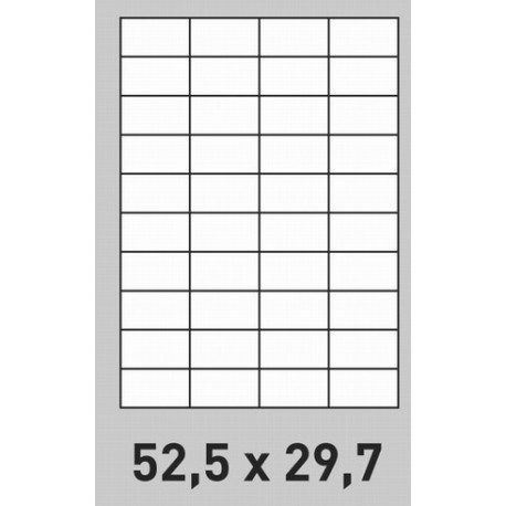 Étiquette 52.5 x 29.7 Coins Vifs  par 200  0190