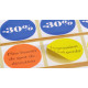 Étiquette autocollante jet d'encre papier blanc diamètre 40 diamètre 76-143 réf: 9211