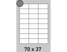 Étiquette 70 x 37 Coins Vifs  par 100  0268