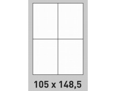 Étiquette 105 x 148.5 Coins Vifs par 200 0202
