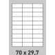 Étiquette 70 x 29.7 Coins Vifs  par 200  0191