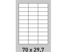 Étiquette 70 x 29.7 Coins Vifs  par 200  0191