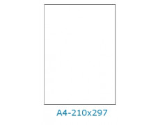 Étiquette 210 x 297  Polyester Blanc Mat  Adhésif BS5609