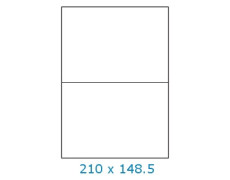 Étiquette 210 x 148.5 Velin blanc Renforcé réf: 9310