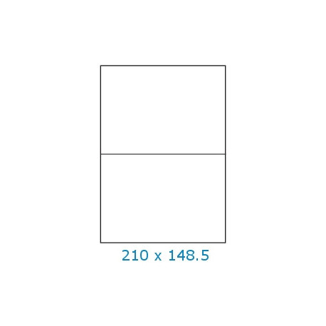 Étiquette 210 x 148.5 - Polyester Blanc Mat Adhésif BS5609