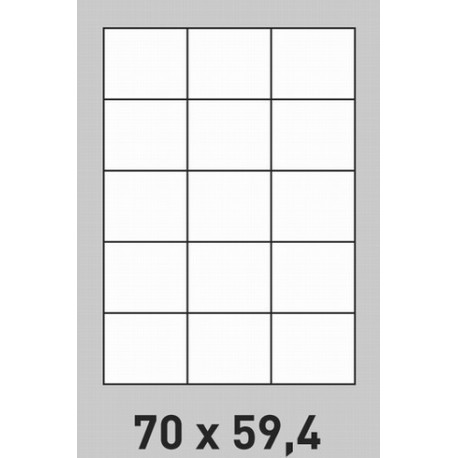 Étiquette 70 x 59.4 Coins Vifs  par 200 1414