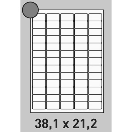 Étiquette 38.1 x 21.2 - 0162