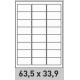 Étiquette 63.5 x 33.9  Planche 24 étiquettes pour timbre 63,5 x 33,9 mm pour impression de timbre sur le site de La Poste MonTim