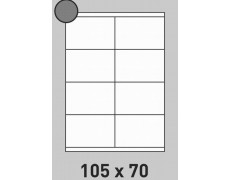 Étiquette 105 x 70 Coins Vifs par 200 0201