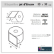 Étiquette autocollante jet d'encre papier blanc 30 x 30 diamètre 76-143 ref: 6292