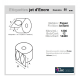 Étiquette autocollante jet d'encre papier blanc diamètre 50 diamètre 76-143 réf: 6323