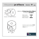 Étiquette autocollante jet d'encre polypropylène blanc brillant diamètre 60 diamètre 76-143 réf: 6363
