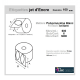 Étiquette autocollante jet d'encre polypropylène blanc brillant diamètre 100 diamètre 76-143 réf: 6366