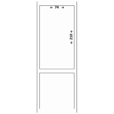 Étiquette 74 x 210