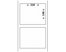 Étiquette 210 x 148.5 Velin transfert thermique 0237