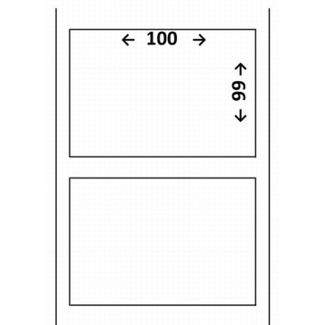 Étiquette 100 x 99