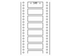 Étiquettes 149 x 48.8 - 1 de front 0090