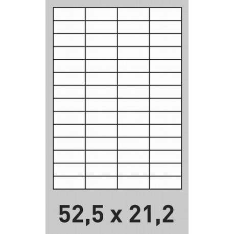 Étiquette 52.5 x 21.2 Coins Vifs  par 500  2643