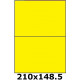 Étiquettes 210 x 148.5 jaune fluo 3670