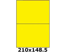 Étiquettes 210 x 148.5 jaune fluo 3670
