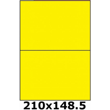Étiquettes 210 x 148.5 jaune fluo 3670