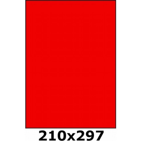 Étiquettes 210 x 297 rouge fluo 3395