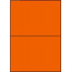 Étiquettes 210 x 148.5 orange fluo 4035