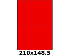 Étiquettes 210 x 148.5 rouge fluo 3671