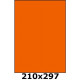 Étiquettes 210 x 297 orange fluo 4034