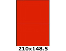 Étiquettes 210 x 148.5 rouge vif 2629