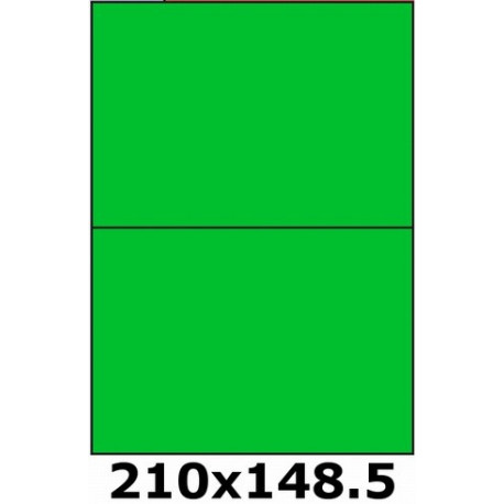 Étiquettes 210 x 148.5 vert vif 2630