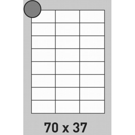 Étiquette 70 x 37 Coins Vifs  par 500  2648