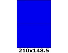 Étiquettes 210 x 148.5 bleu vif 2631
