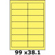 Étiquettes 99 x 38.1 jaune vif 2624