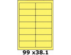 Étiquettes 99 x 38.1 jaune vif 2624