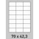 Étiquette 70 x 42.3 Coins Vifs  par 500  2649