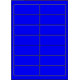 Étiquettes 99 x 38.1 bleu vif 2627