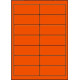 Étiquettes 99 x 38.1 orange vif 3973
