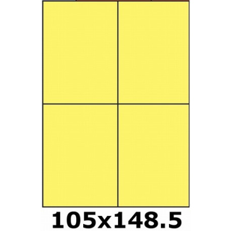 Étiquettes 105 x 148.5 jaune vif 3390
