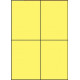 Étiquettes 105 x 148.5 jaune vif 3390
