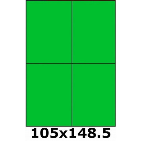 Étiquettes 105 x 148.5 vert vif 3392