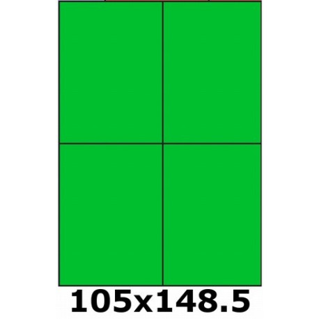 Étiquettes 105 x 148.5 vert vif 3392