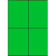 Étiquettes 105 x 148.5 vert vif 3392