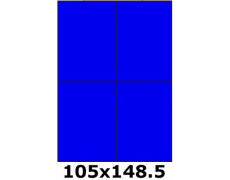 Étiquettes 105 x 148.5 bleu vif 3393