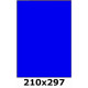 Étiquettes 210 x 297 bleu vif 2635